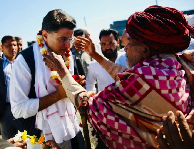 sachin pilot wellcome in tonk